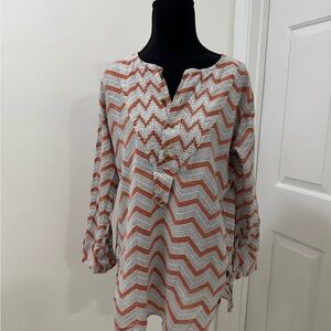 Chevron Patterned Women's Top